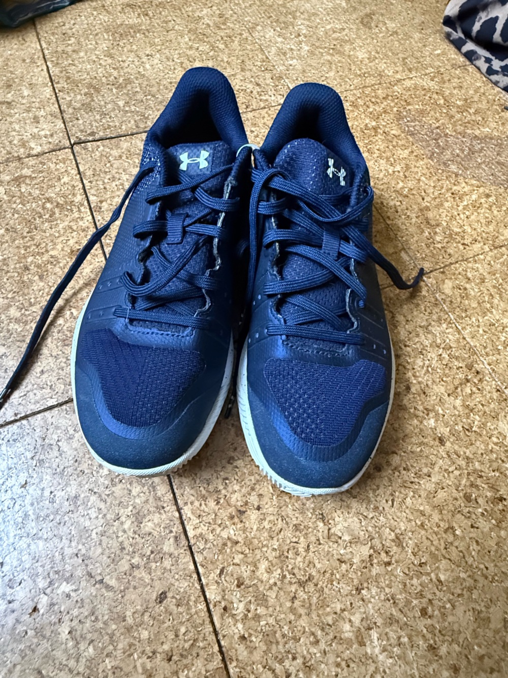 Under Armour Navy Blue Lace-Up Training Shoes